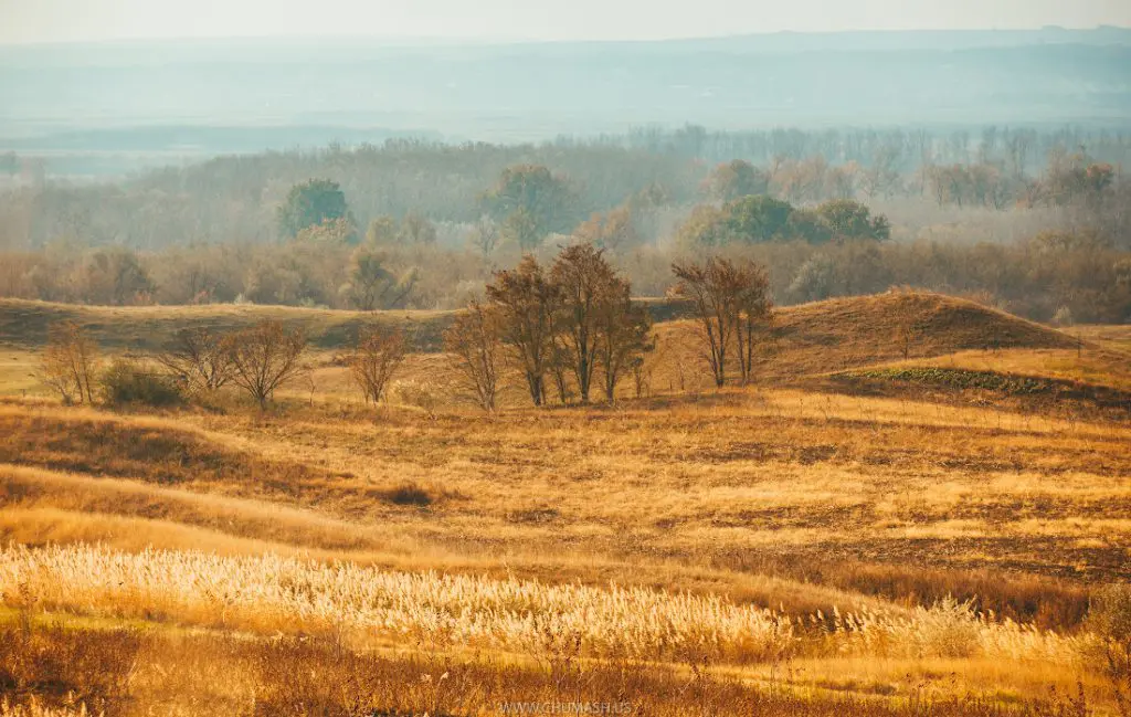 Hundred Hills in northwest Moldova, an area for hiking and cycling.
